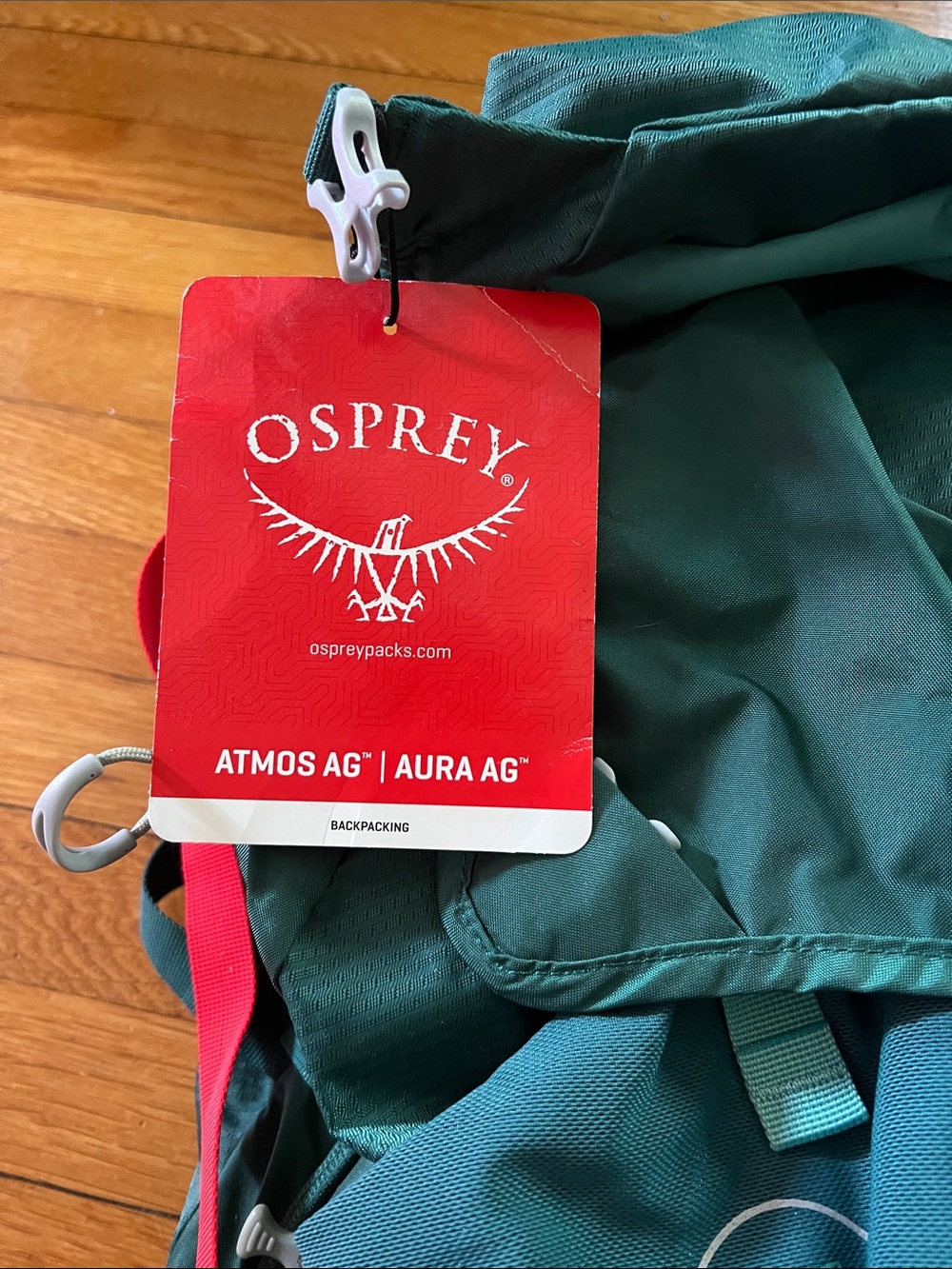 OSPREY Aura 65L Teal Backpack with Red Tag - Picture 2 of 10